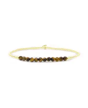 Sparkling Jewels Sparkling Jewels SBG-GEM09-3MM-LINE, Armband Goldplated