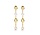 Excellent OW137890, Oorhangers zoetwaterparel 14 kataarts goud