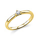 Langerak Natural Diamonds Langerak Diamonds 1E233G456-4, Solitair ring 14 krt geelgoud
