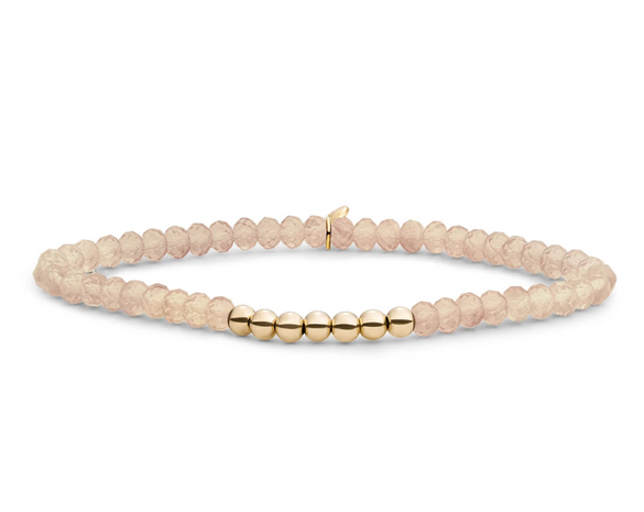 Sparkling Jewels Sparkling Jewels SB-G-4MM-RLI-G65, Kralenarmband