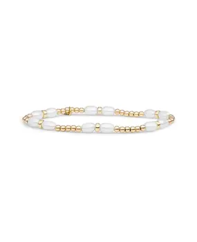 Sparkling Jewels Sparkling Jewels SBG-PEARL-MIX-DBFTCRDL, Kralenarmband