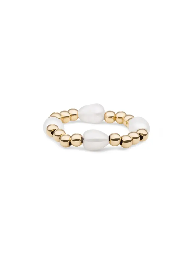 Sparkling Jewels Sparkling Jewels SRI-G-RDL-P01, Ring goldplated
