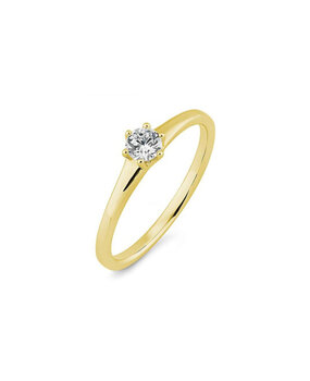 Saint Maurice Saint Maurice STM/06338-G-54, Ring met briljant 14 karaats geelgoud