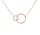 Zinzi ZIC1278R, Collier zilver verguld