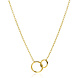 Zinzi Zinzi ZIC2275G, Collier zilver verguld