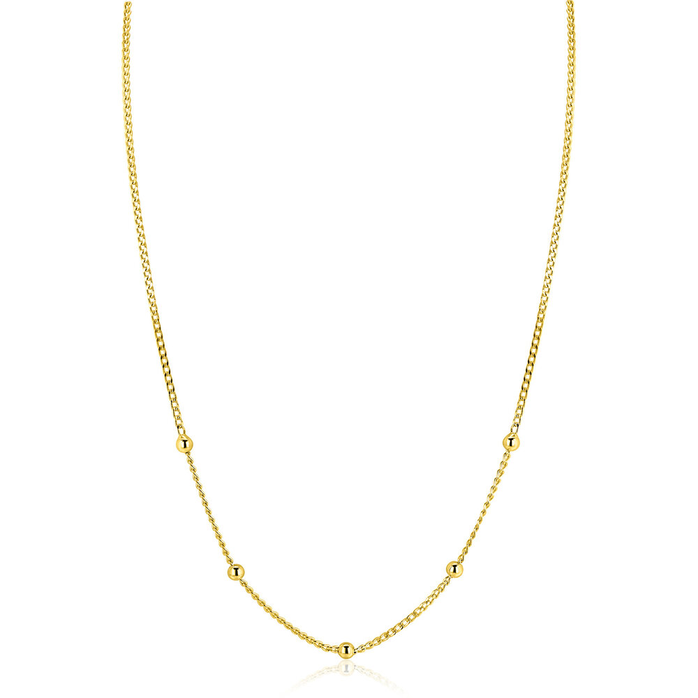 Zinzi Zinzi ZIC2714G, Collier zilver verguld