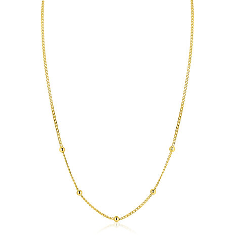 Zinzi Zinzi ZIC2714G, Collier zilver verguld