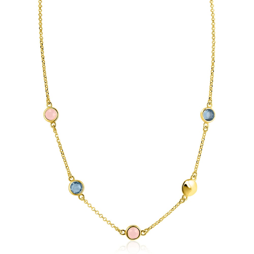 Zinzi Zinzi ZIC2715G, Collier zilver verguld