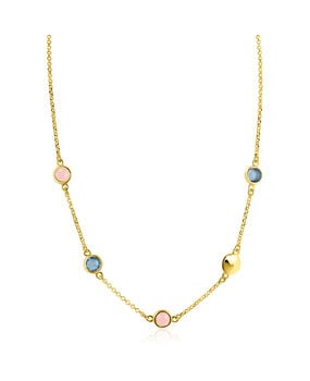 Zinzi Zinzi ZIC2715G, Collier zilver verguld