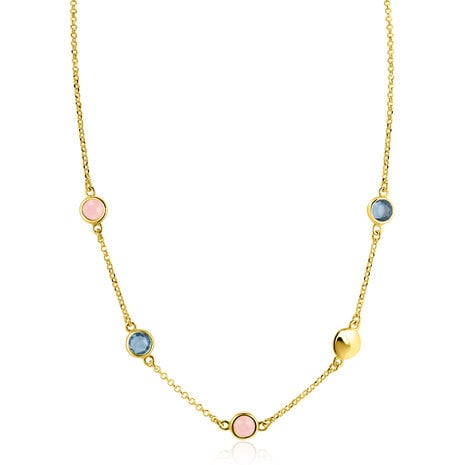 Zinzi Zinzi ZIC2715G, Collier zilver verguld