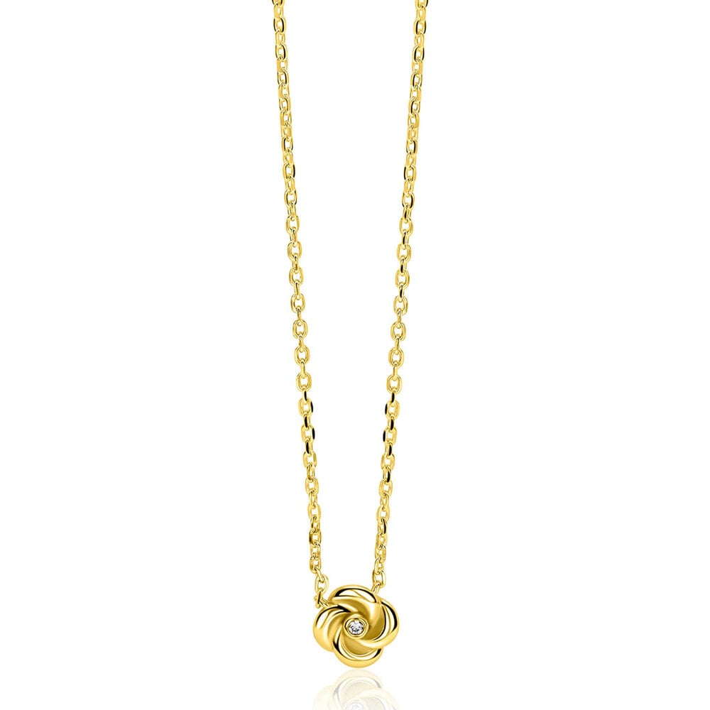 Zinzi Zinzi ZIC2872Y, Collier zilver verguld
