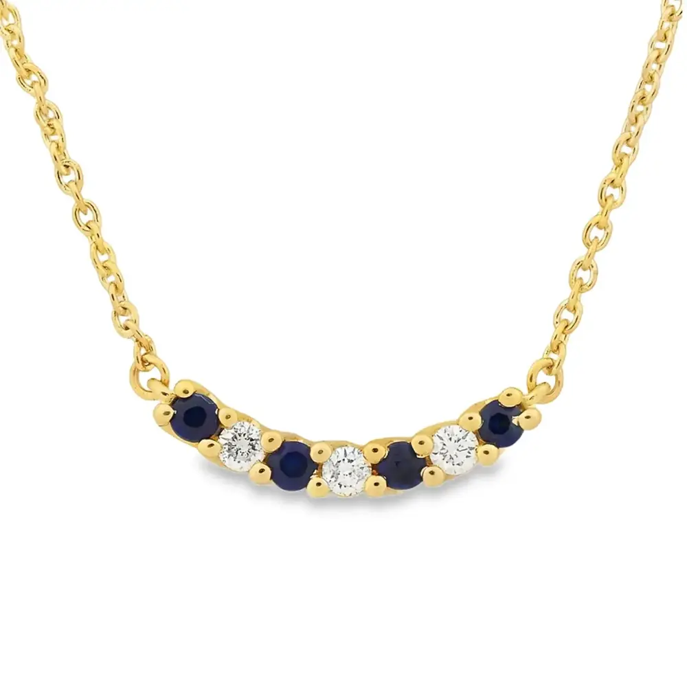 WRSM WRSM GCE2478, Collier saffier en briljant