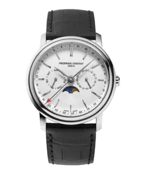 Frederique Constant Frederique Constant FC-270SW4P26, Horloge leren band
