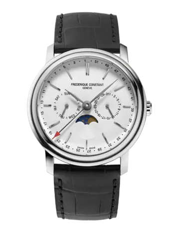 Frederique Constant Frederique Constant FC-270SW4P26, Horloge leren band