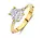 Minioro 810051, 14krt geelgouden Ring Aura 1.30crt LABGROWN