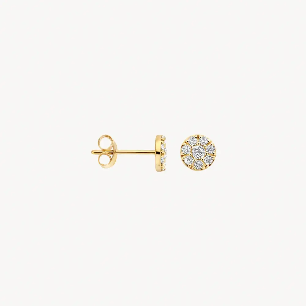 Blush Blush 7396YZI, Oorstekers 14k geelgoud met zirkonia