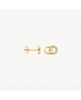 Blush Blush 7397YZI, Oorsteker 14k geelgoud met zirkonia