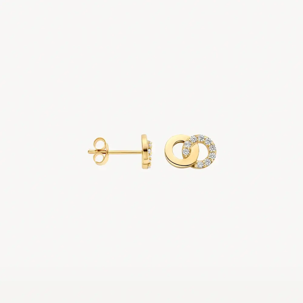 Blush Blush 7397YZI, Oorsteker 14k geelgoud met zirkonia