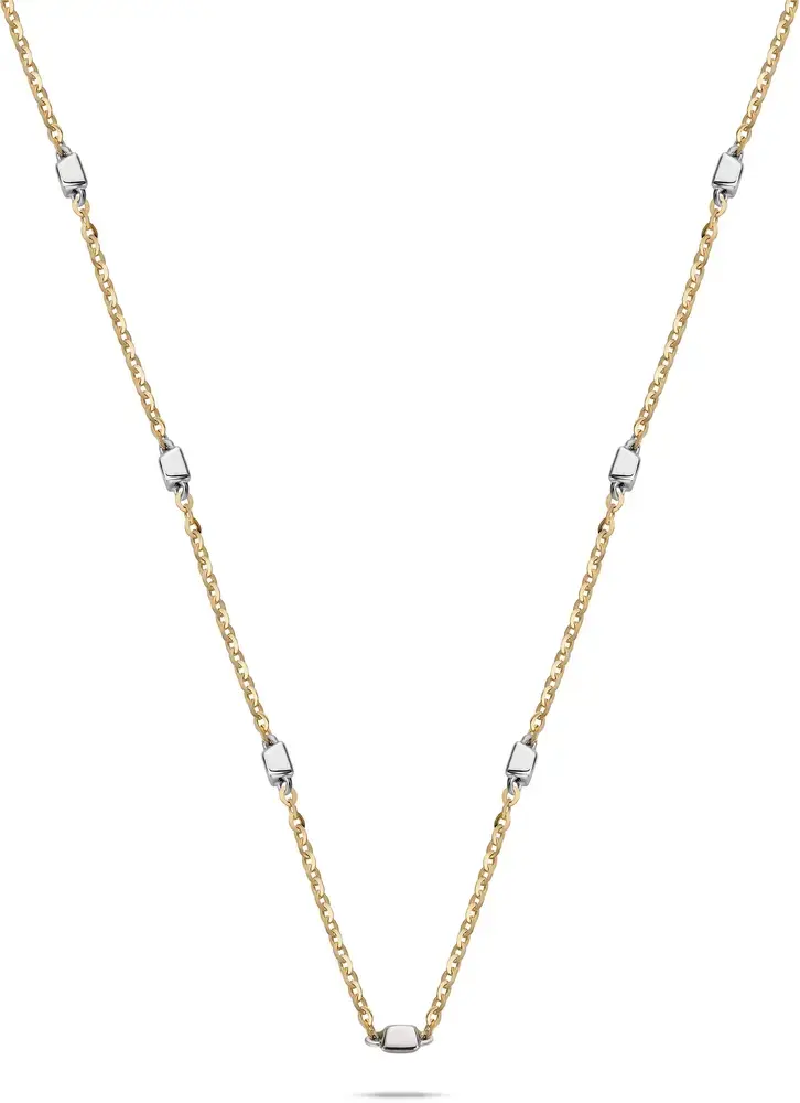 Monzario Monzario 1188-C-BIC, Collier 14 krt Bicolor goud