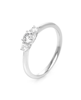 Langerak Diamonds Langerak Diamonds 1K432W4-54-1, Ring Fantasie 14krt witgoud