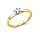Langerak Diamonds 1P076YP854-1, 18krt goud met pt950 zetting
