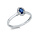 Langerak Diamonds 1CO81W454-1, Ring met saffier en diamant