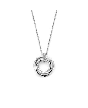 Ti Sento Ti Sento 3972ZI/42, Collier Zilver