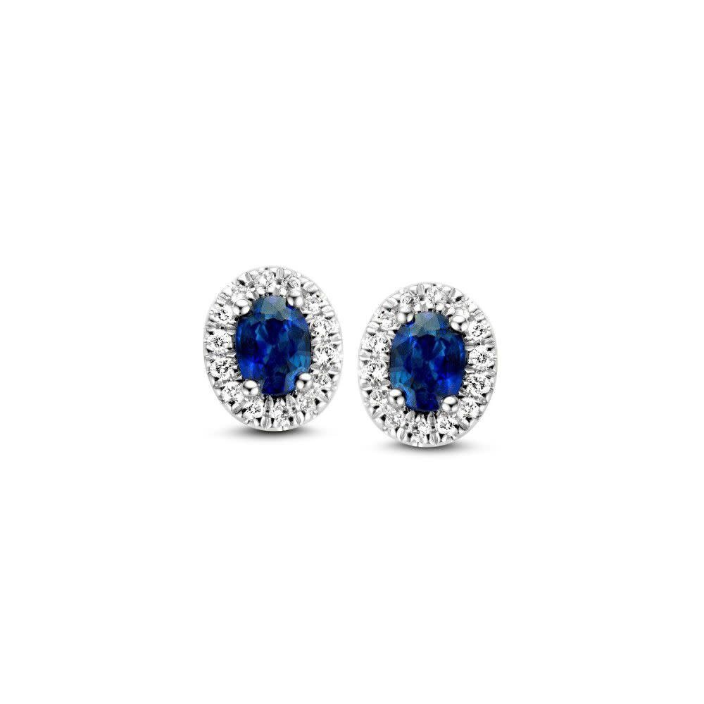 Excellent Jewelry Excellent OG216639, Oorstekers fantasie briljant 14 krt witgoud