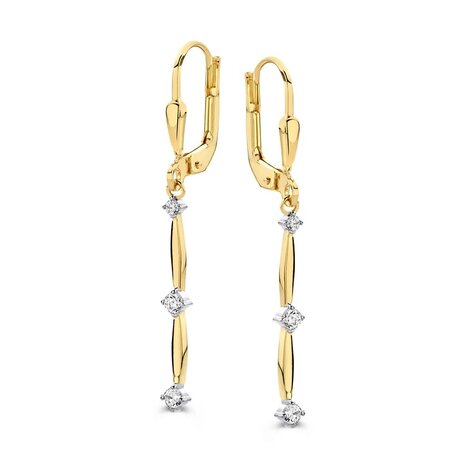 Excellent Jewelry Excellent Jewelry OB127822, Oorhangers 14 krt geelgoud