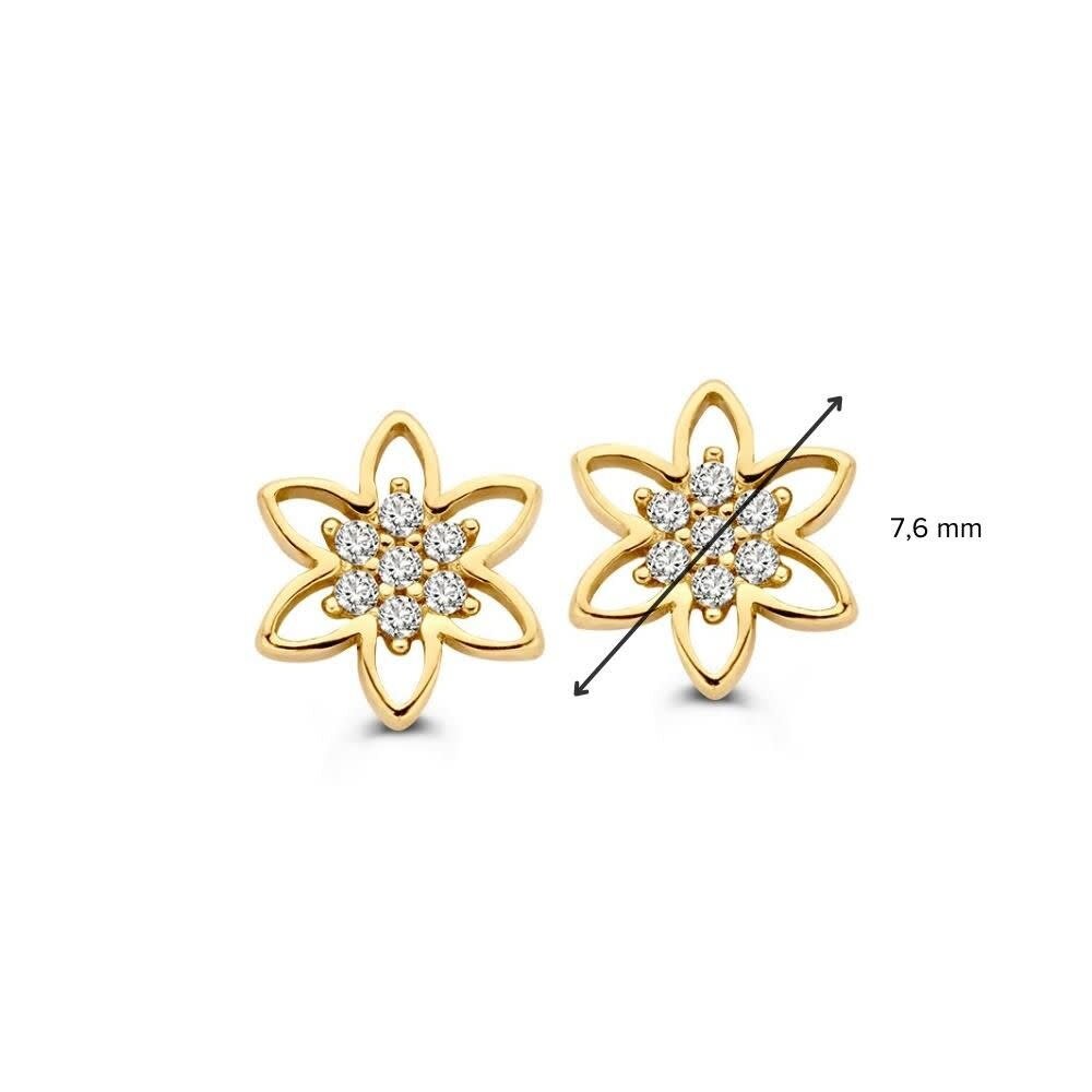 Excellent Jewelry Excellent Jewelry OE127481, Oorstekers 14 krt geelgoud