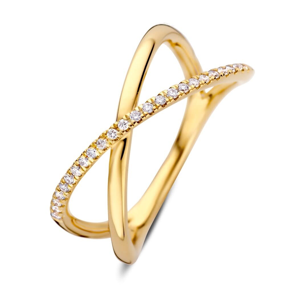 Excellent Jewelry Excellent Jewelry RG118108-58, Ring 14 krt geelgoud