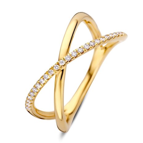 Excellent Jewelry Excellent Jewelry RG118108-58, Ring 14 krt geelgoud