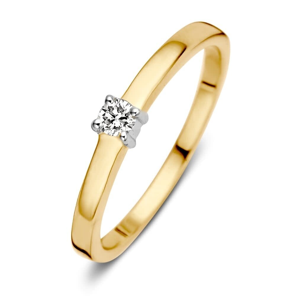 Excellent Jewelry Excellent RH416850-56, Ring Solitair Briljant 14 krt geelgoud