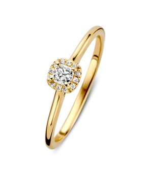 Excellent Jewelry Excellent RX117267-54, Ring fantasie briljant 14 krt geelgoud