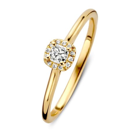 Excellent Jewelry Excellent RX117267-54, Ring fantasie briljant 14 krt geelgoud