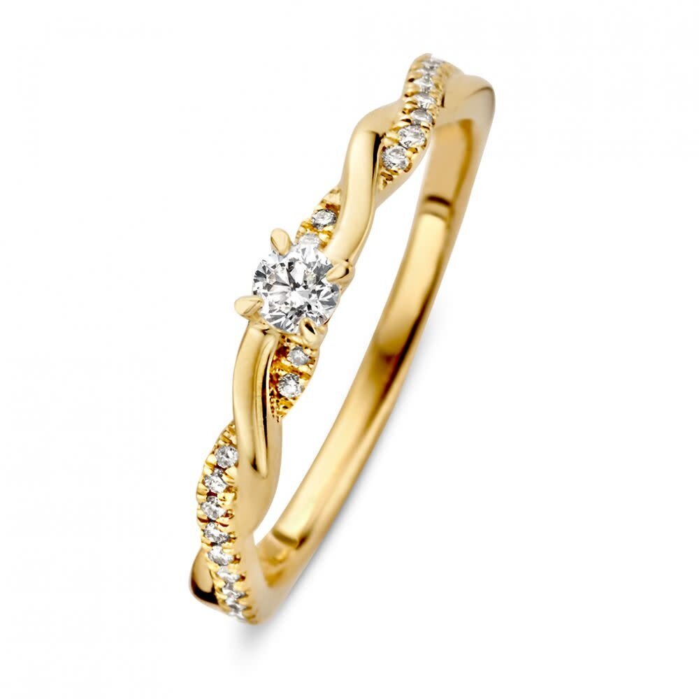 Excellent Jewelry Excellent RX117276-56, Ring fantasie briljant 14 krt geelgoud