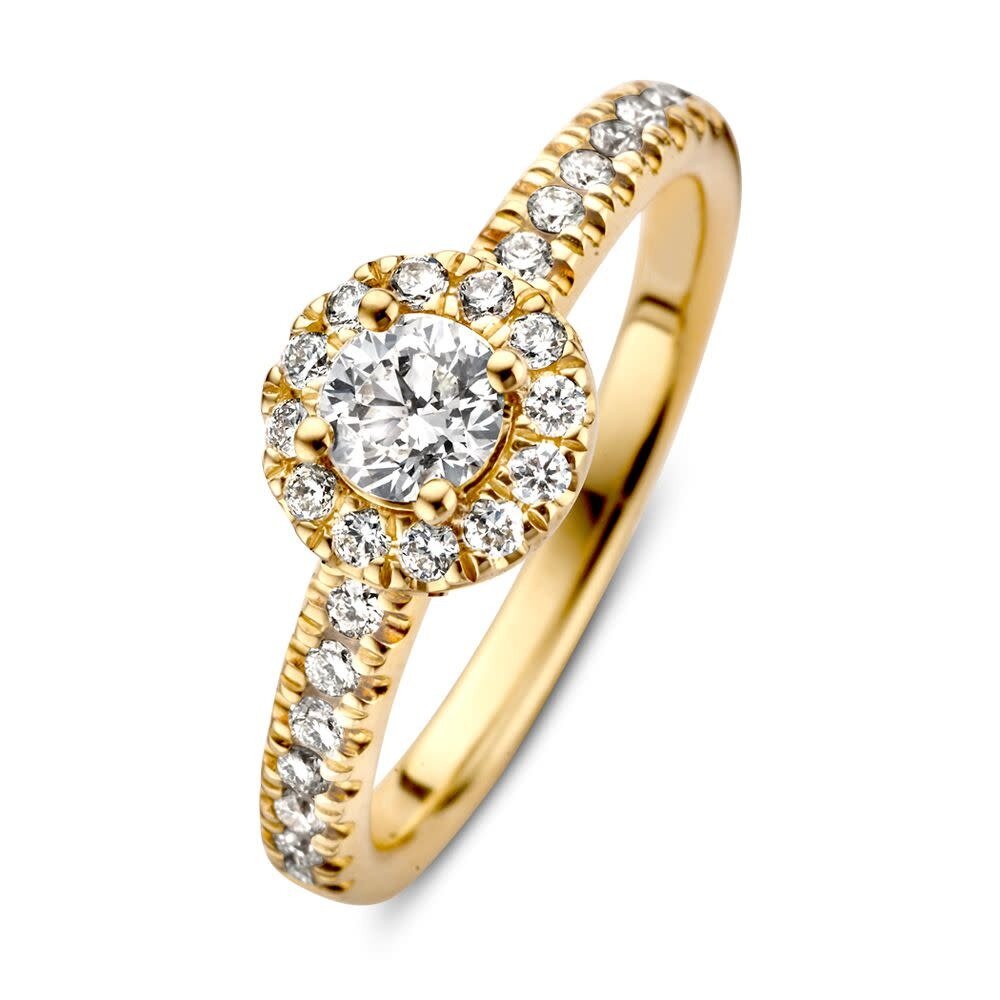 Excellent Jewelry Excellent RG117221-56, Ring fantasie briljant 14 krt geelgoud