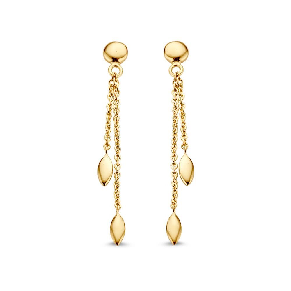Excellent Jewelry Excellent OP107233, Oorhangers 14 krt geelgoud