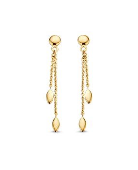 Excellent Jewelry Excellent OP107233, Oorhangers 14 krt geelgoud