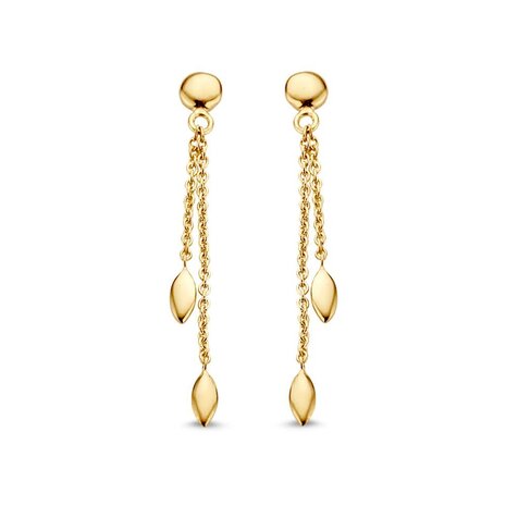 Excellent Jewelry Excellent OP107233, Oorhangers 14 krt geelgoud