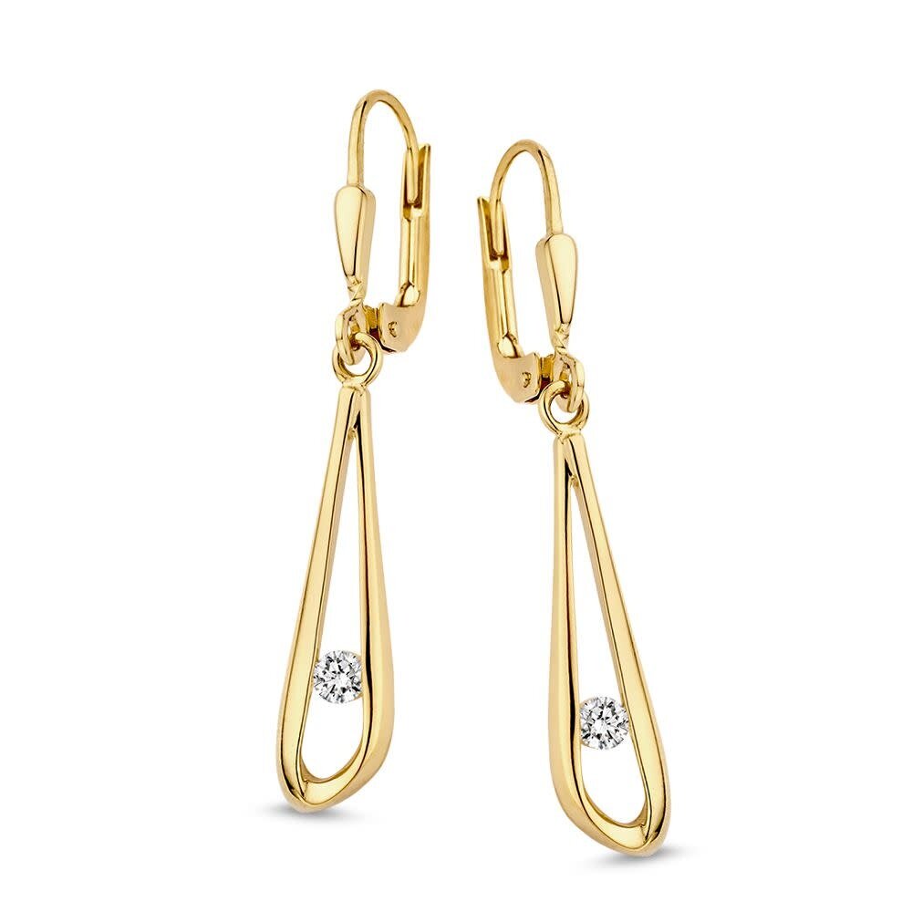 Excellent Jewelry Excellent OB127546, Oorhangers 14 krt geelgoud