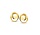 Excellent OB106239, Oorstekers 14 krt geelgoud