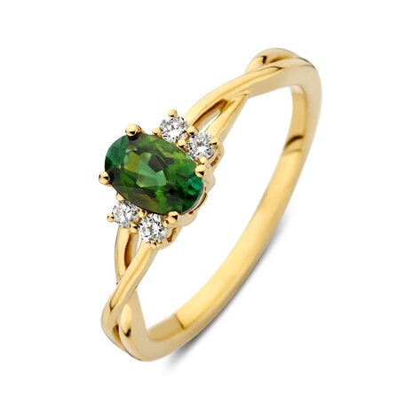 Excellent Jewelry Excellent RG138385-56, Ring groene toermalijn