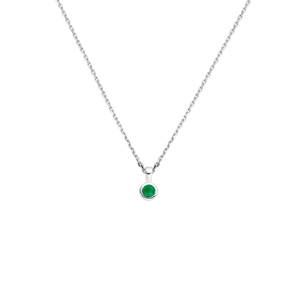 Langerak Essentials Langerak Essentials 13.37492, Collier met smaragd