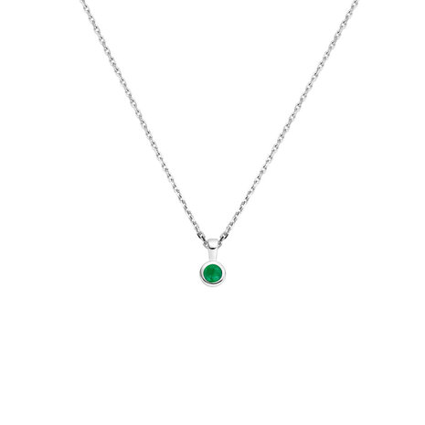 Langerak Essentials Langerak Essentials 13.37492, Collier met smaragd