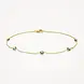 Blush Blush 2268YLB, Armband 14krt geelgoud met london blue topaas