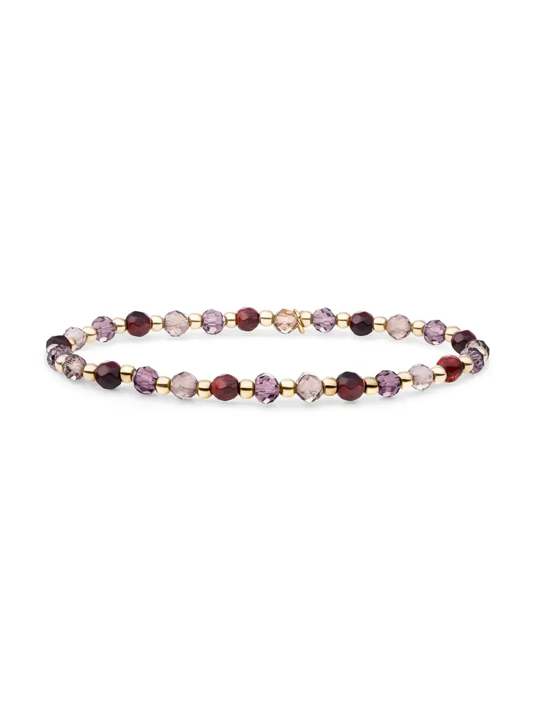Sparkling Jewels Sparkling Jewels SBG-MULTI04-3MM-MIX, Kralenarmband