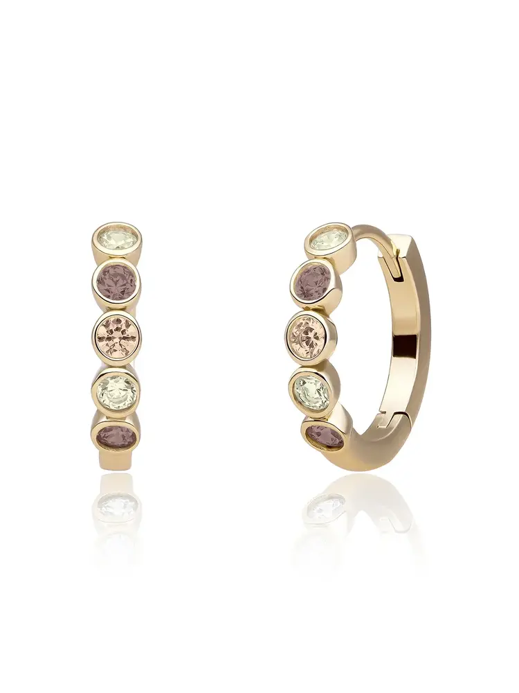 Sparkling Jewels Sparkling Jewels EAG35-MULTI03, Creolen zilver verguld
