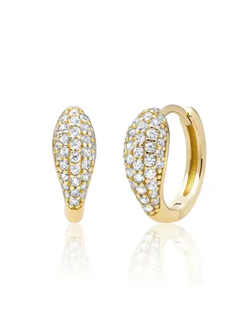 Sparkling Jewels Sparkling Jewels EAG50, Creolen zilver verguld