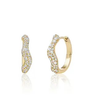Sparkling Jewels Sparkling Jewels EAG48, Creolen zilver verguld